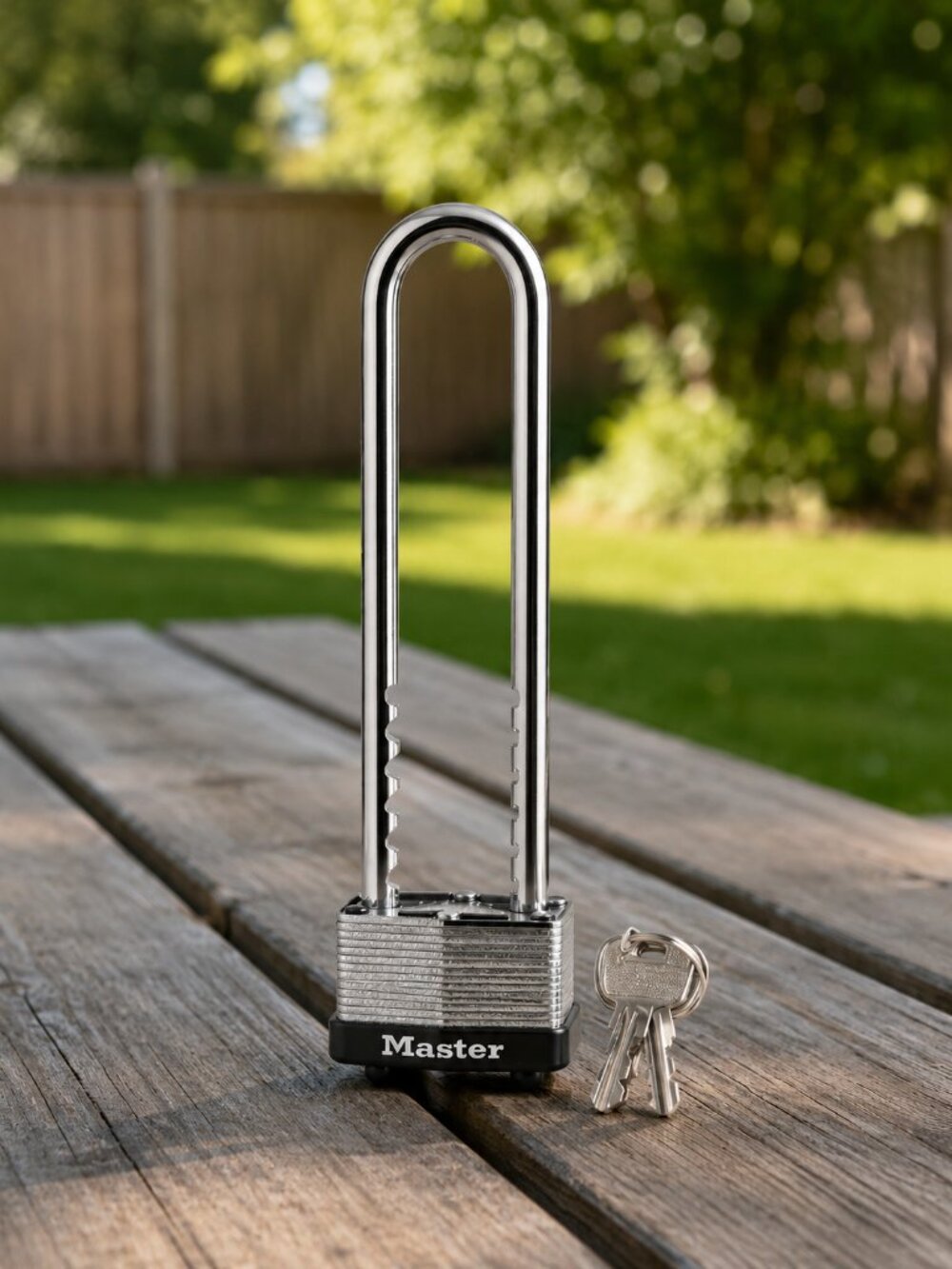 Master Lock 517D Laminated Long Shackle Padlock